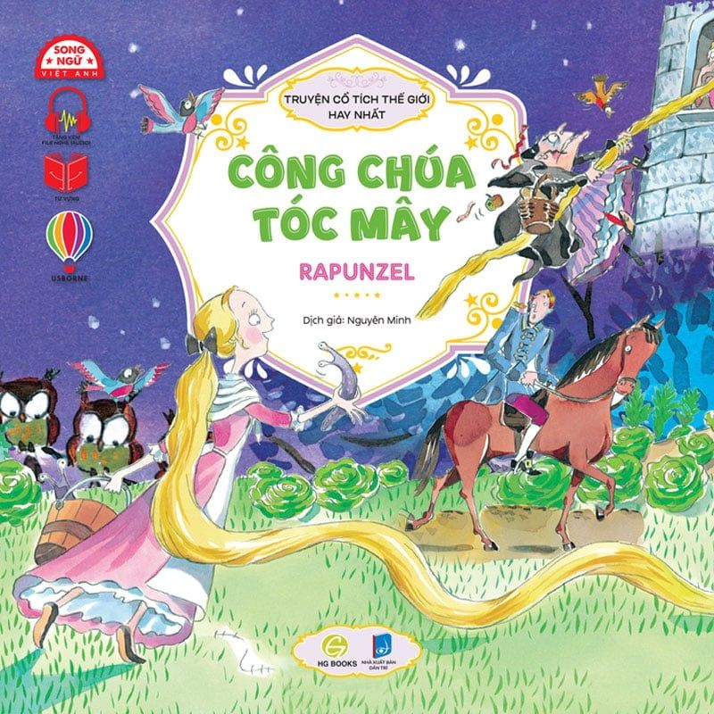 Truyện Cổ Tích Thế Giới Hay Nhất - Công Chúa Tóc Mây (Song ngữ Việt-Anh)