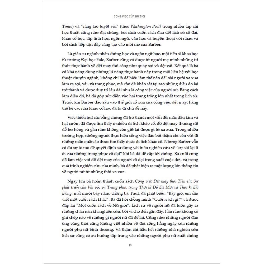 Công Việc Của Nữ Giới Trong Lịch Sử 20.000 Năm Ban Đầu