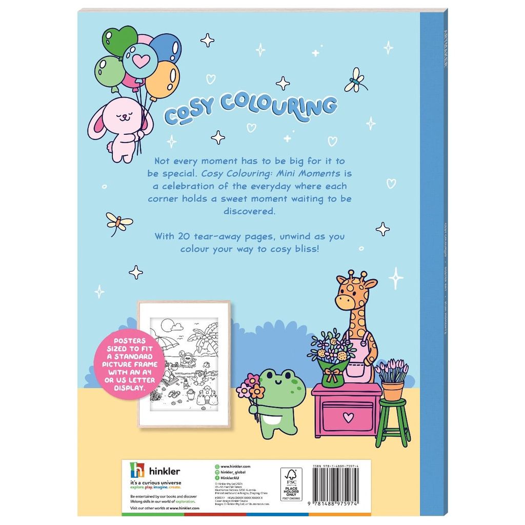 Cosy Colouring Poster Art Mini Moments