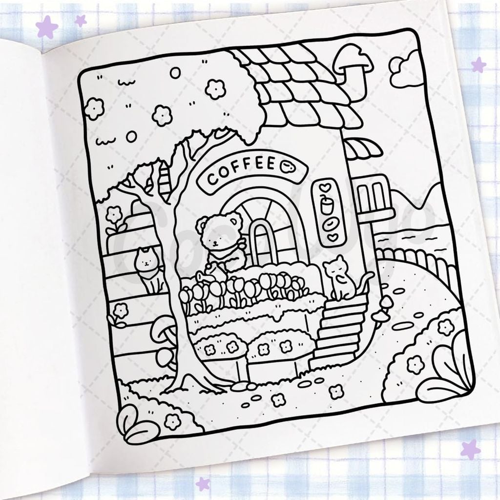 Cozy Corner: Cute & Comfy Colouring Book