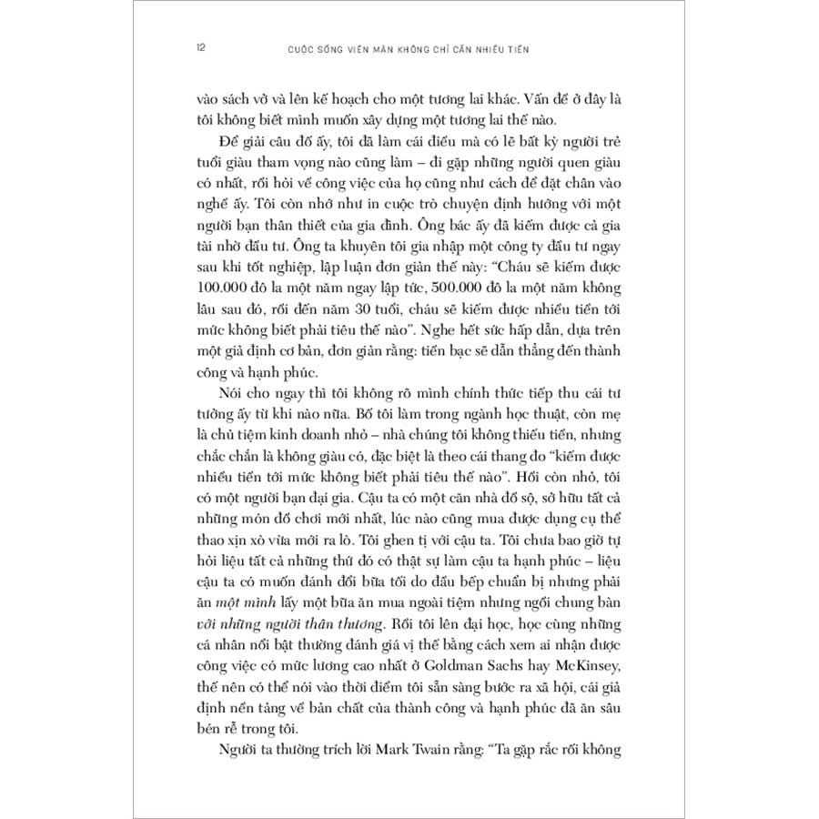 Cuộc Sống Viên Mãn Không Chỉ Cần Nhiều Tiền