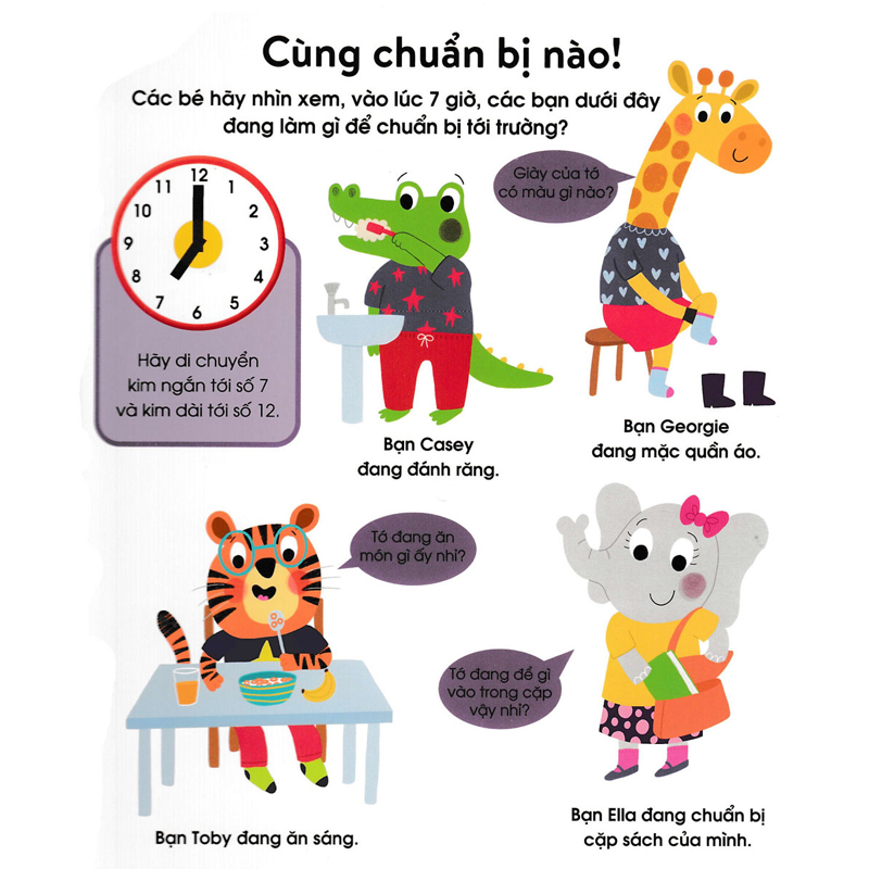 Cuốn Sách Đầu Tiên Của Bé-Chiếc Đồng Hồ (Cho 3-5 Tuổi)