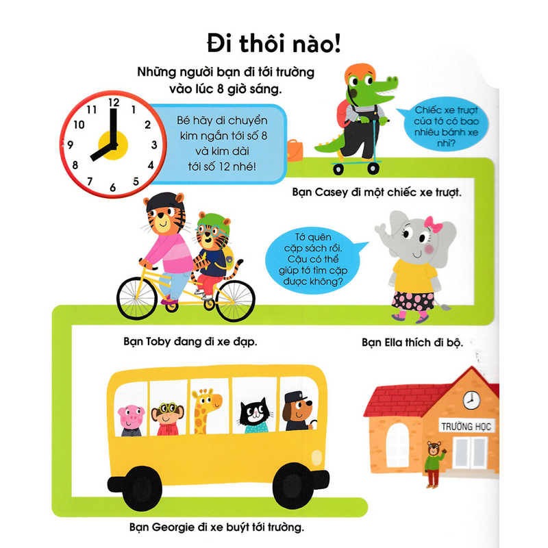 Cuốn Sách Đầu Tiên Của Bé-Chiếc Đồng Hồ (Cho 3-5 Tuổi)