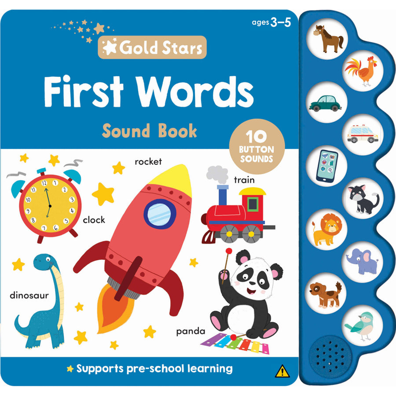 Gold Stars Vol. 3 - 10-Button Sound Book - First Words