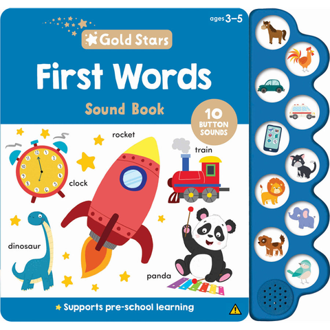 Gold Stars Vol. 3 - 10-Button Sound Book - First Words