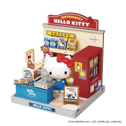 Robotime Đồ Chơi Lắp Ráp Sanrio Quầy Ăn Vặt Của Hello Kitty DA001