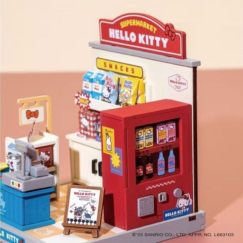 Robotime Đồ Chơi Lắp Ráp Sanrio Quầy Ăn Vặt Của Hello Kitty DA001