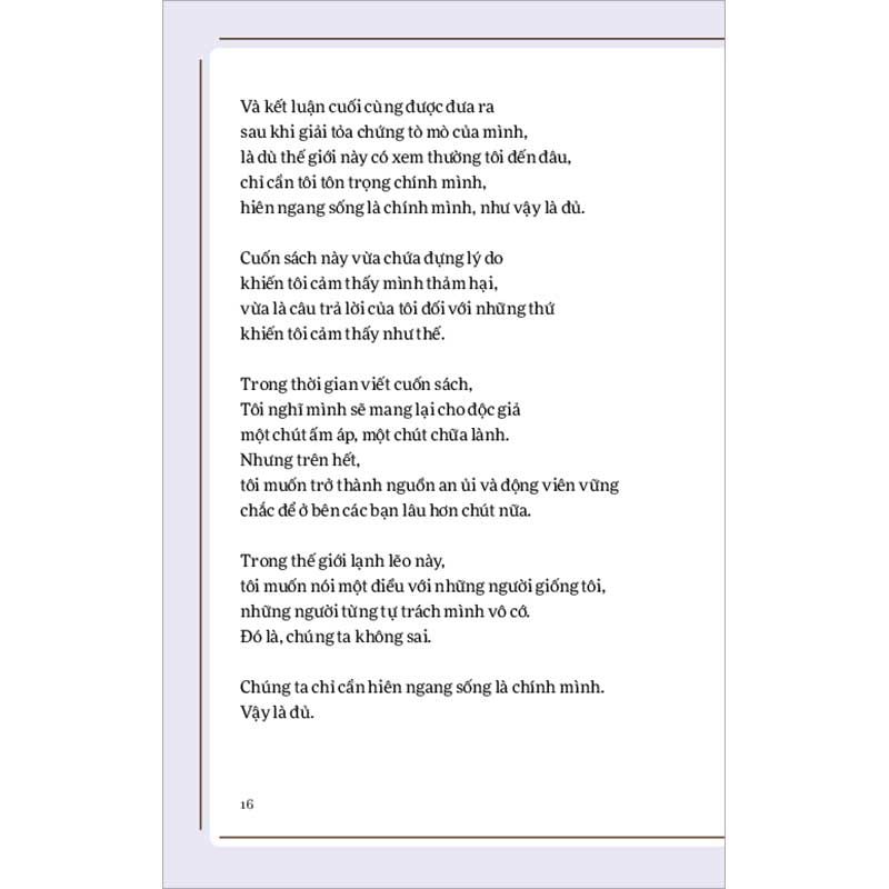 I Decided To Live As Me - Dám Sống Thật Với Mình