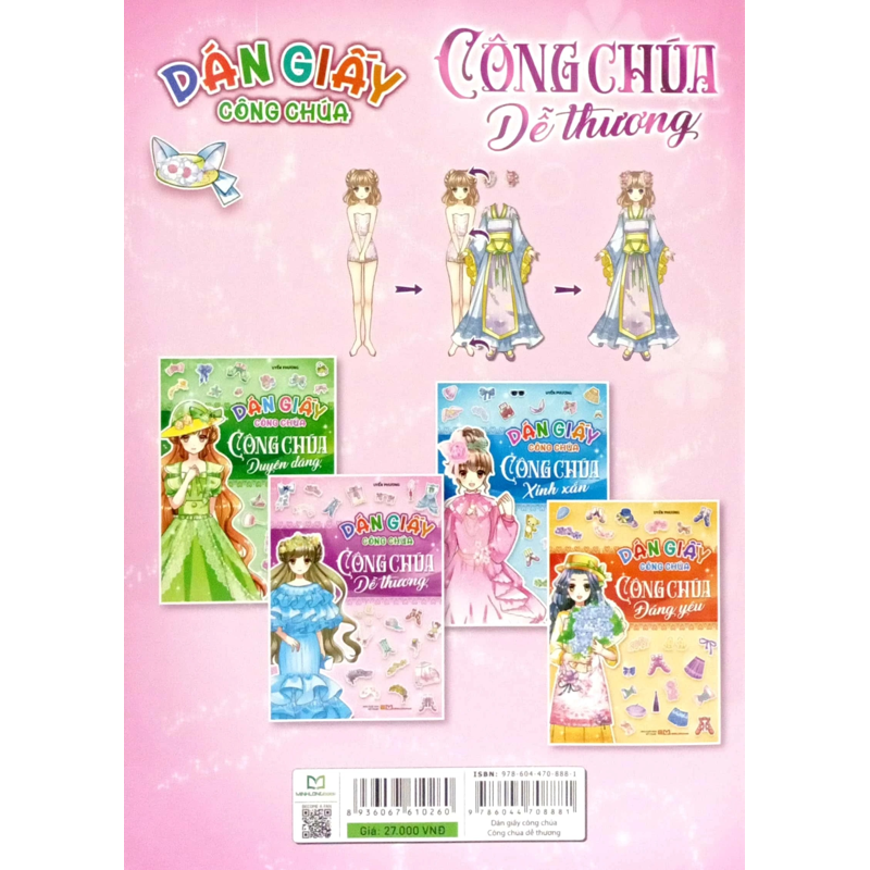 Dán Giấy Công Chúa - Công Chúa Dễ Thương