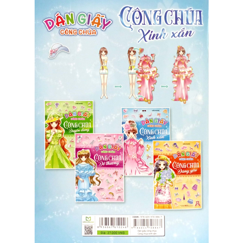 Dán Giấy Công Chúa - Công Chúa Xinh Xắn