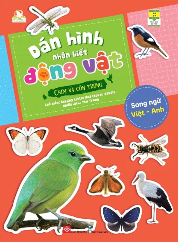 Dán Hình Nhận Biết Động Vật - Chim Và Côn Trùng