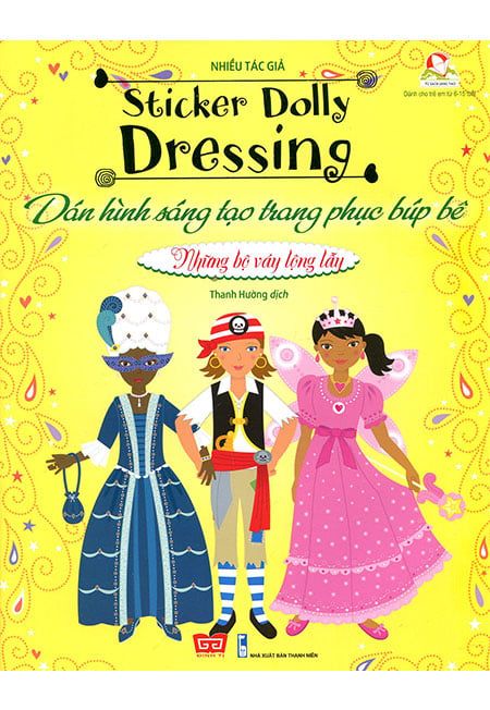 Sticker Dolly Dressing - Dán Hình Sáng Tạo Trang Phục Búp Bê - Những Bộ Váy Lộng Lẫy (Tái Bản Năm 2019)