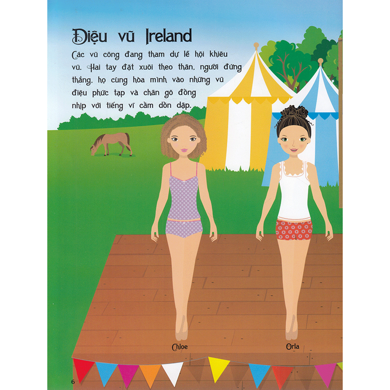 Dán Hình Sáng Tạo Trang Phục Búp Bê-Vũ Điệu Đam Mê