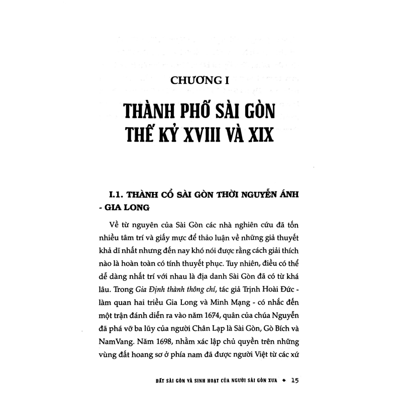 Đất Sài Gòn Và Sinh Hoạt Của Người Sài Gòn Xưa