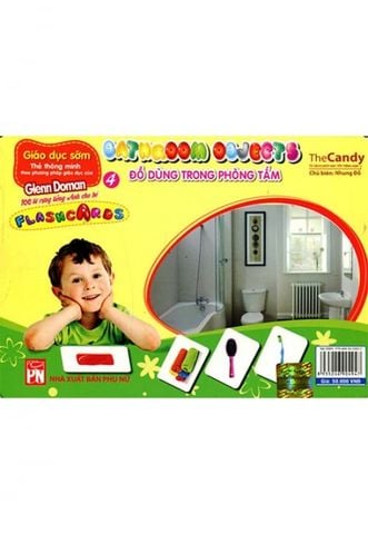 Flashcard Dạy Trẻ Theo Phương Pháp Glenn Doman - Đồ Dùng Trong Phòng Tắm