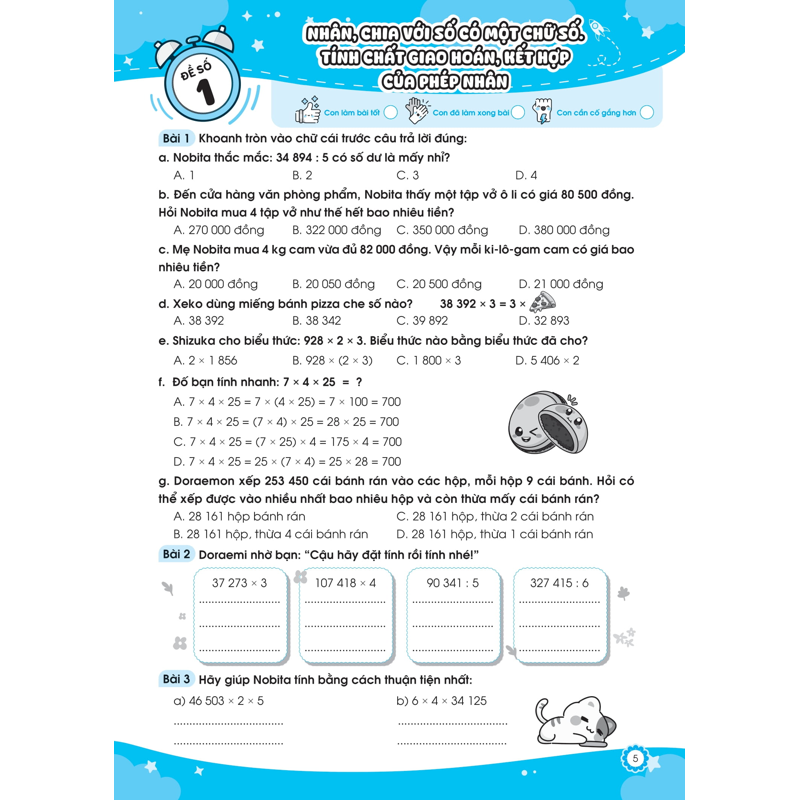 Đề Ôn Luyện Và Tự Kiểm Tra Toán Lớp 4 - Tập 2