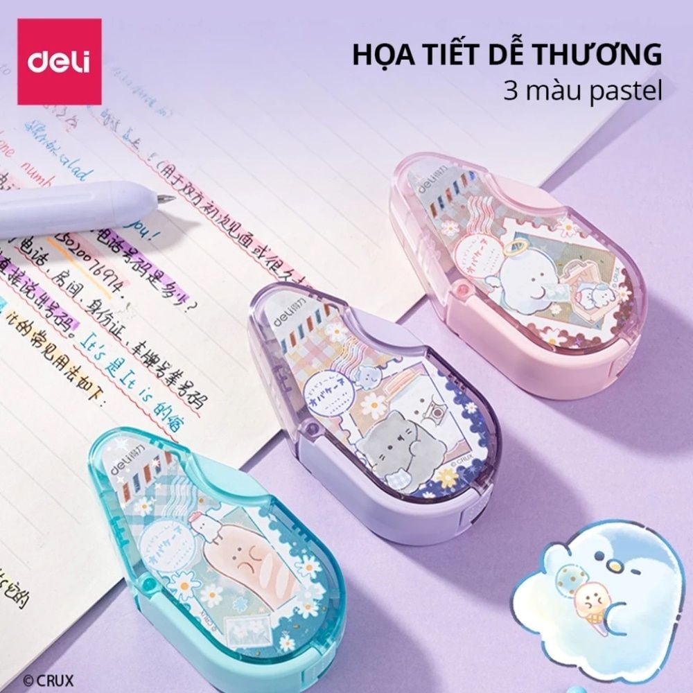 Deli - Băng Xóa Obakenu 5mmx12m YY188 (Giao mẫu ngẫu nhiên)