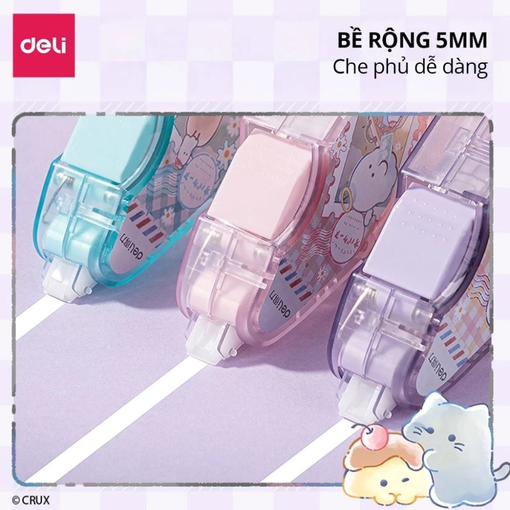 Deli - Băng Xóa Obakenu 5mmx12m YY188 (Giao mẫu ngẫu nhiên)