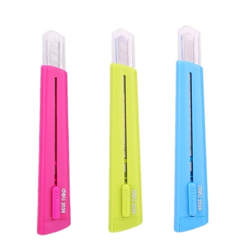 Deli - Dao Rọc Giấy Nhỏ E2038 (Giao mẫu ngẫu nhiên)