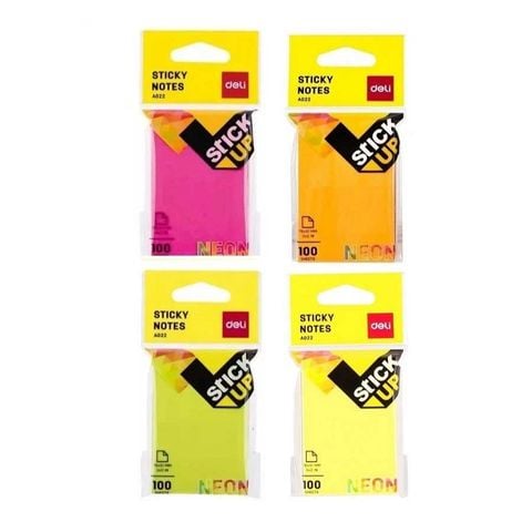 Deli - Giấy Note 3x2 4 Màu A02202 (Giao mẫu ngẫu nhiên)