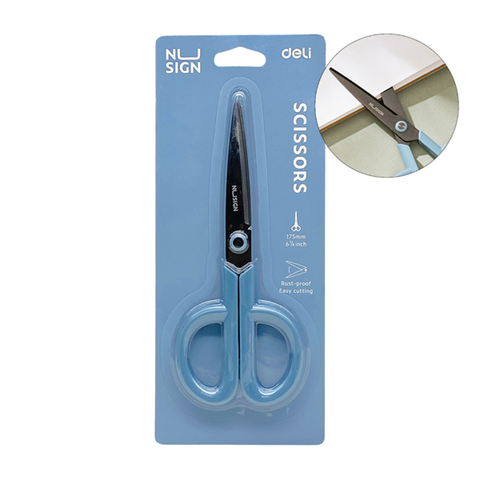Deli - Kéo Học Sinh Màu Xanh ENS053