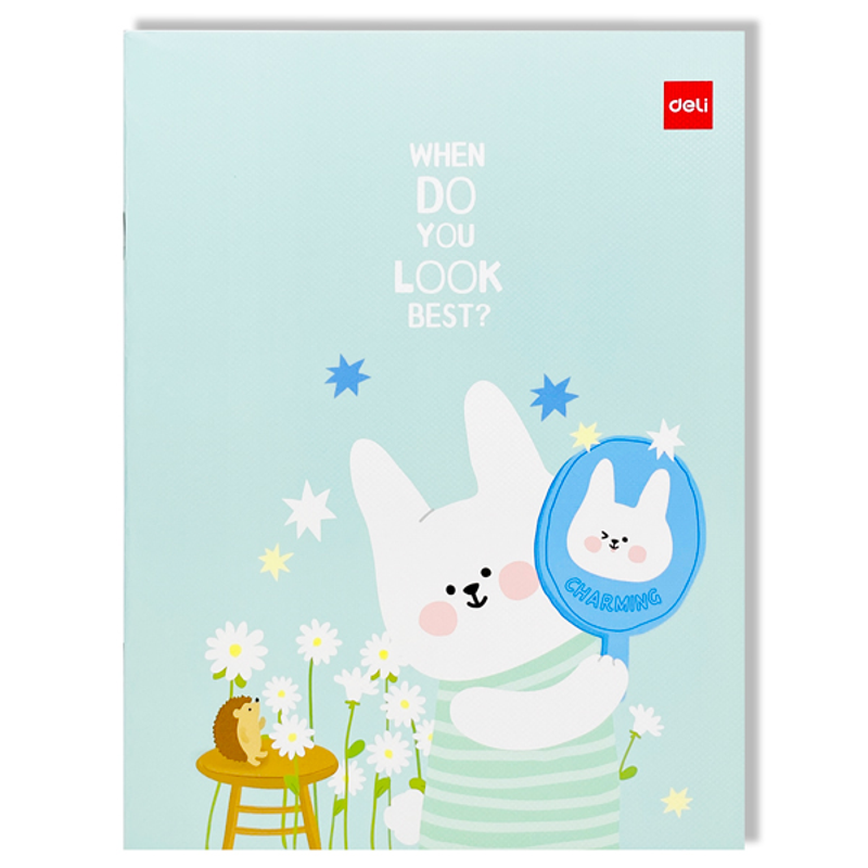 Deli - Tập Học Sinh Charming Bunny 5oly 96tr 120gsm NA96-HBF-ID