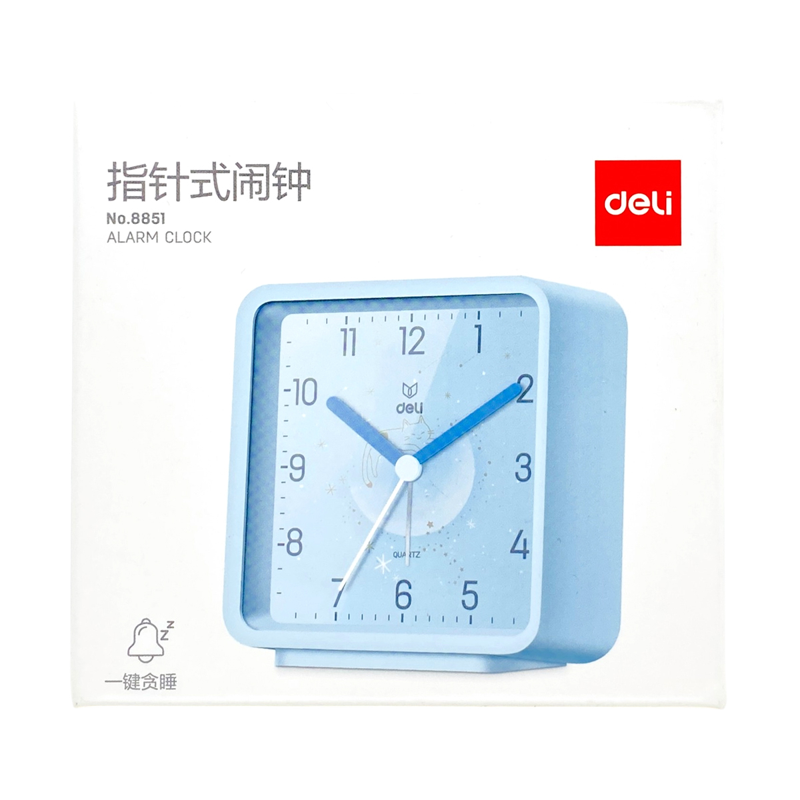 Deli_8851 Đồng Hồ Báo Thức