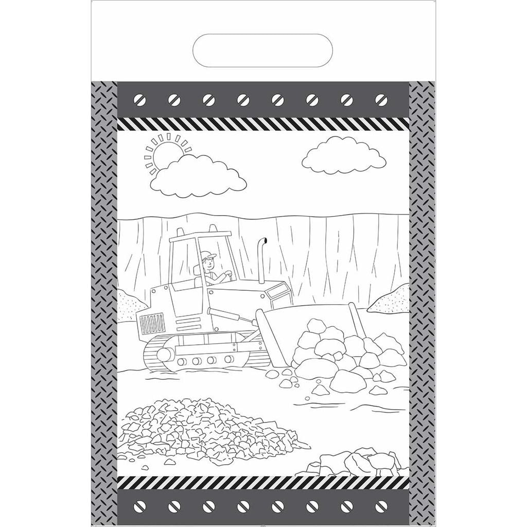 Deluxe Colouring Pad - Construction (A4)