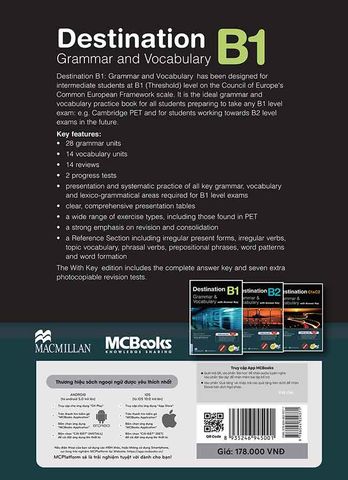 Destination B1: Grammar and Vocabulary with Answer Key