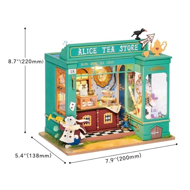 Robotime Đồ Chơi Lắp Ráp Tiệm Trà Của Alice DG156