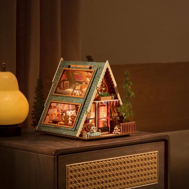 Robotime Đồ Chơi Lắp Ráp Nhà Cabin Chữ A DG181