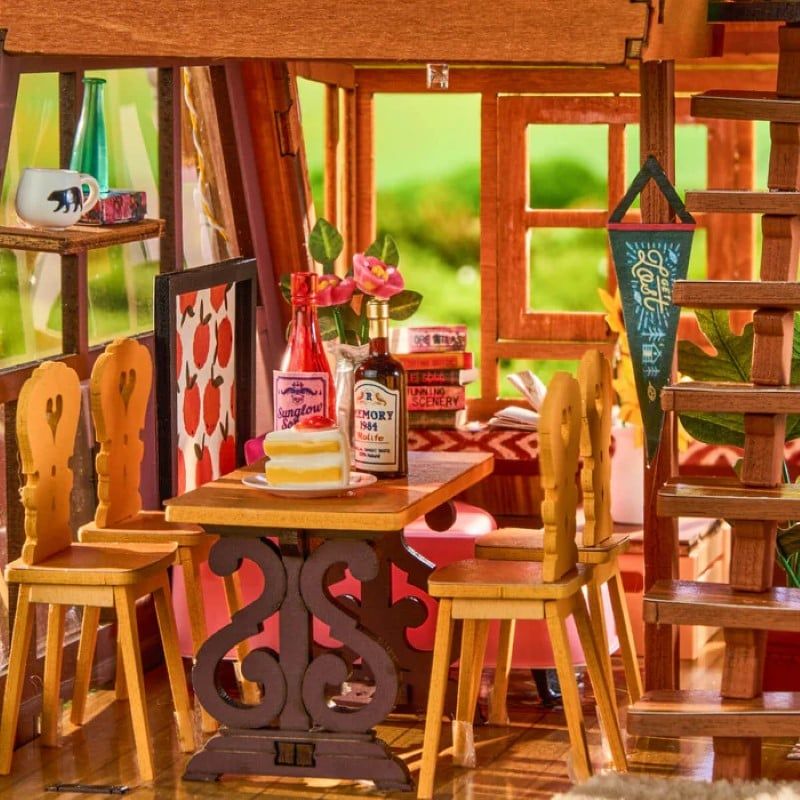 Robotime Đồ Chơi Lắp Ráp Nhà Cabin Chữ A DG181