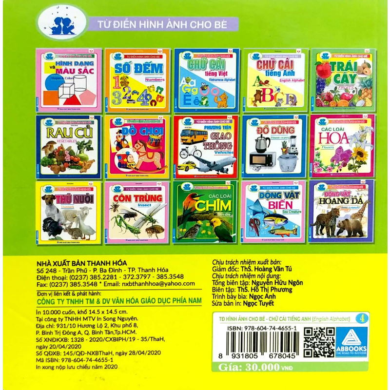 Từ Điển Hình Ảnh Cho Bé - Chữ Cái Tiếng Anh (English Alphabet)