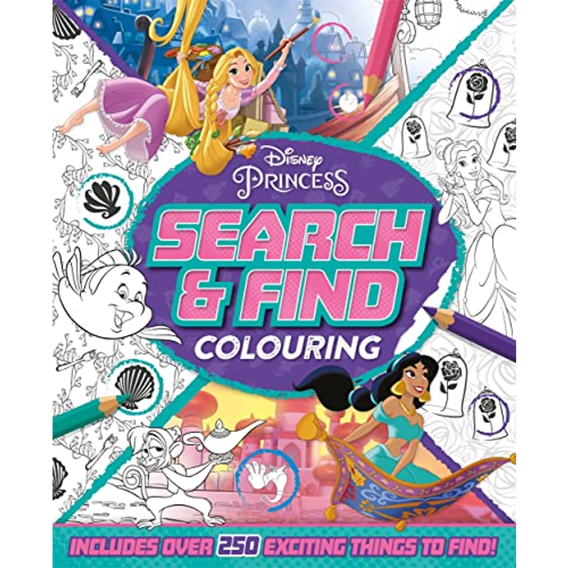 Disney Princess: Search & Find Colouring