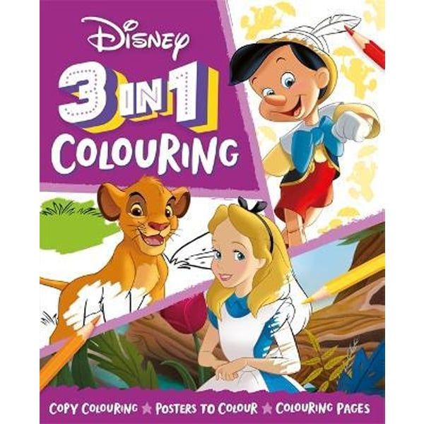 Disney: 3-In-1 Colouring