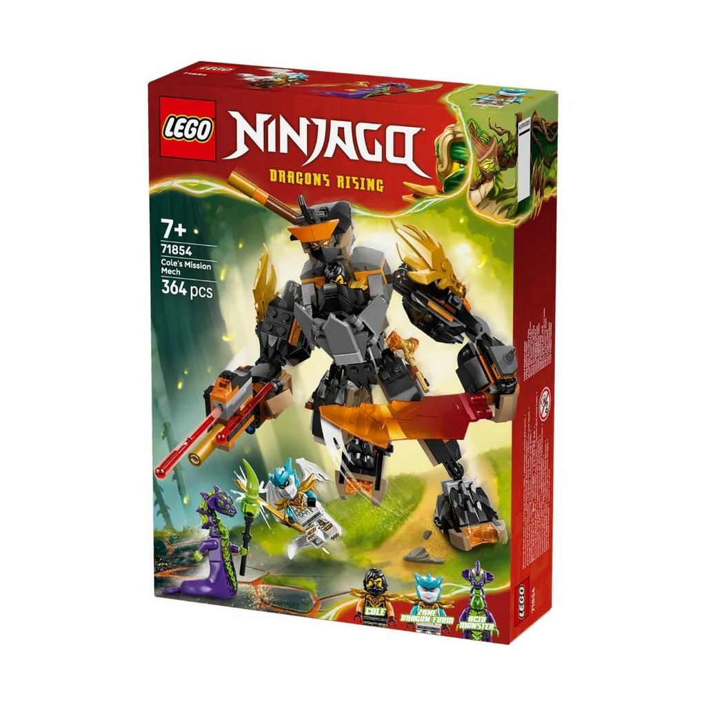 Lego Ninjago Cole'S Mission Mech & Dragon Zane 71854