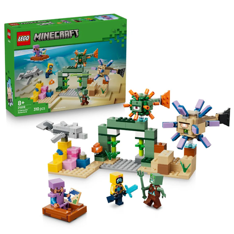 Lego Minecraft Đồ Chơi Lắp Ráp Cuộc Phiêu Lưu Dưới Đại Dương 21598