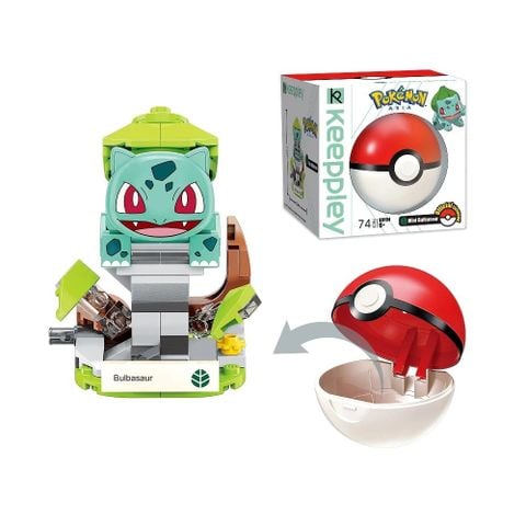 Đồ Chơi Lắp Ráp KEEPPLEY Pokemon Mini Bulbasaur B0104