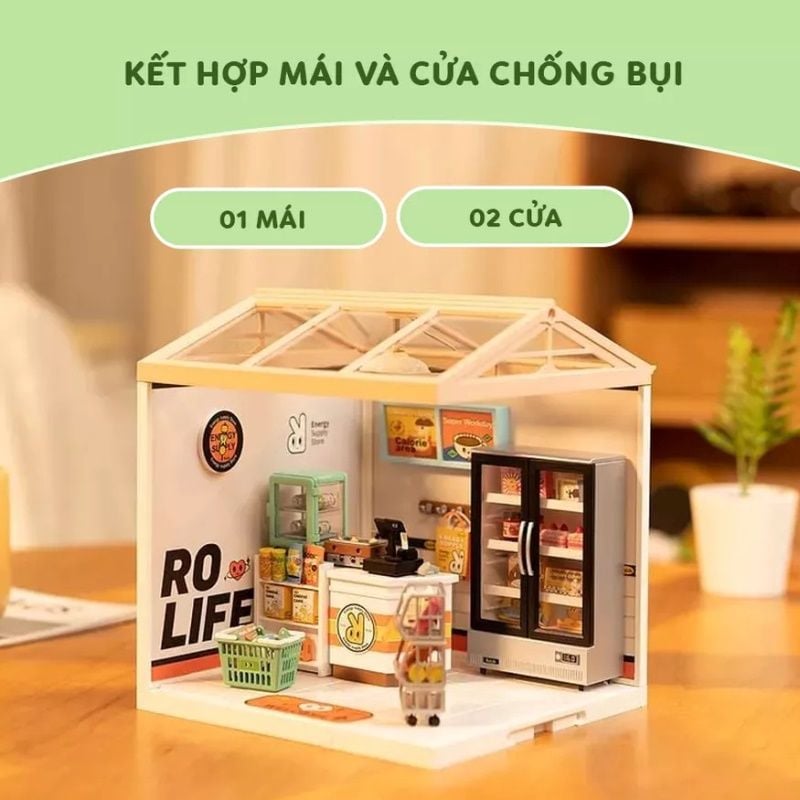 Robotime Đồ Chơi Lắp Ráp Mái Nhà Style B DWP10