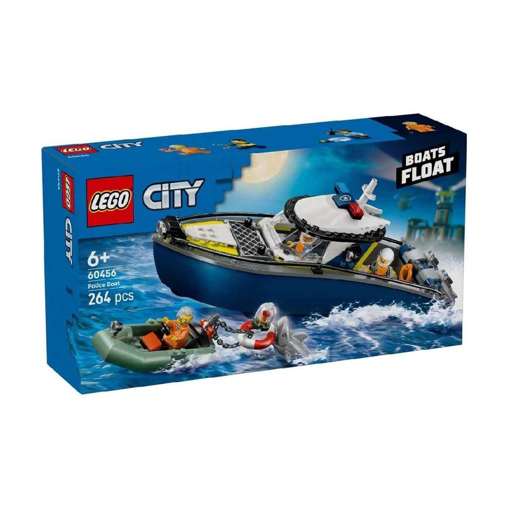 Lego City Đồ Chơi Lắp Ráp Tàu Cảnh Sát Truy Bắt Tội Phạm 60456