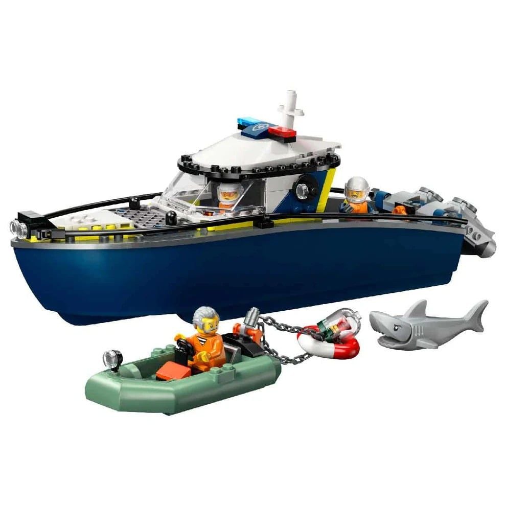 Lego City Đồ Chơi Lắp Ráp Tàu Cảnh Sát Truy Bắt Tội Phạm 60456