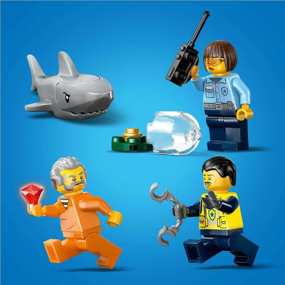 Lego City Đồ Chơi Lắp Ráp Tàu Cảnh Sát Truy Bắt Tội Phạm 60456