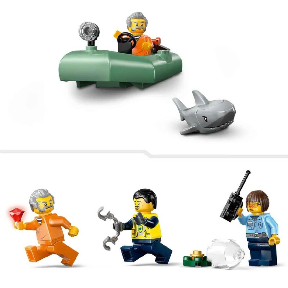 Lego City Đồ Chơi Lắp Ráp Tàu Cảnh Sát Truy Bắt Tội Phạm 60456