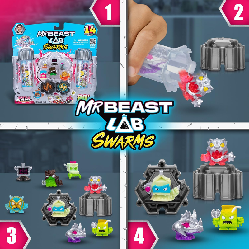 MrBeast Lab Đồ Chơi Phòng Thí Nghiệm Series 4 - 14 Sinh Vật 24875 (Giao Mẫu Ngẫu Nhiên)