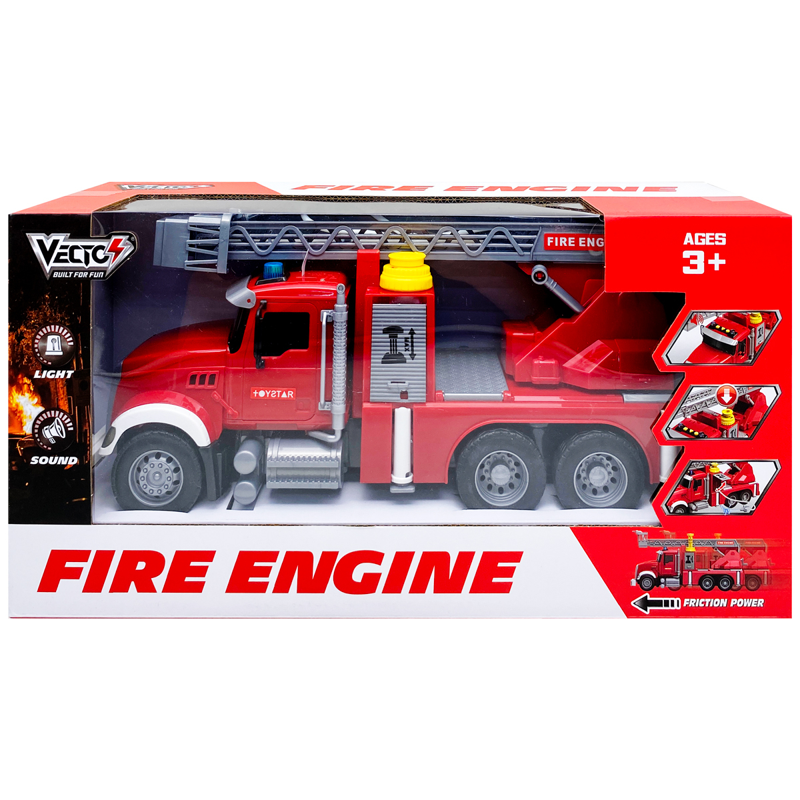 Vecto - Đồ Chơi Mô Hình Xe Cứu Hỏa Có Đèn Và Âm Thanh VT58P-2