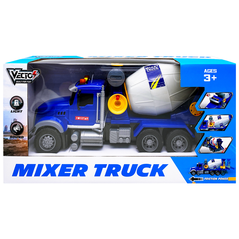 Vecto - Đồ Chơi Xe Trộn Xi Măng Có Đèn Và Âm Thanh VT52P-2