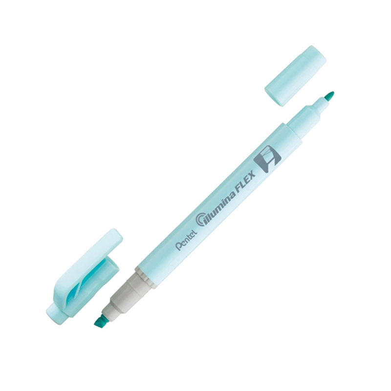Pentel - SLW11P-SE-Bút Nhớ Dòng 2 Đầu Pastel- Xanh Da Trời
