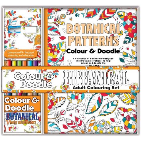 Doodle Colour Tray Set - Botanicals