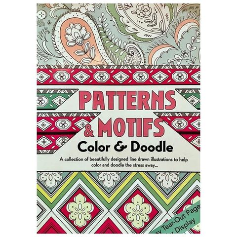 Doodle Colouring Tray Set - Patterns & Motifs