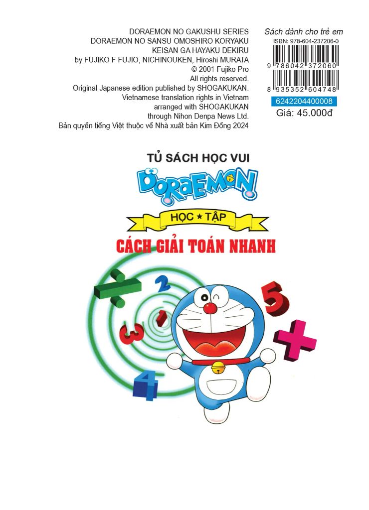 (KSD-893535262859)DORAEMON HỌC TẬP-CÁCH GIẢI TOÁN NHANH